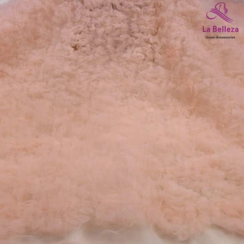 La Belleza 1 yard Ružová Módne stryle Tyrkysové 3D oka výšivky svadobné/šaty textílie, čipky 47