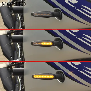 Motocykel smerovku LED Svetlá Tečúcej Vody, Blikanie Flashers lampa Pre KAWASAKI KLX KX 65 85 100 125 250 250F 450F KLX125