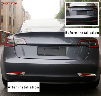 Moje Dobré Auto Zadné hmlové svetlo rám dekorácie svetlé pásy flitrami pre Tesla model 3 Auto príslušenstvo