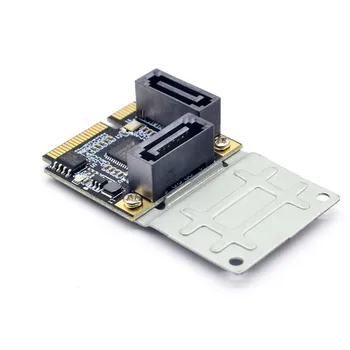 2 Porty Mini PCI-E slot karty PCI Express SATA 3.0 Prevodník Pevný Disk Rozšírenie Karta so SATA Kábel pre PC Počítač Pridať Na Karty SATA