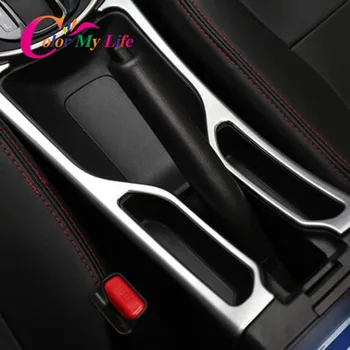 ABS Chrome Interiéru ručnej brzdy Panel Dekorácie Kryt Výbava ručná Brzda Panel Nálepka pre Honda City 6. 2016 2017 2018
