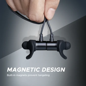SoundPEATS Magnetické Basy Bezdrôtová In-Ear Slúchadiel do uší Šport IPX6 Vodotesné Slúchadlá s Mikrofónom pre iPhone Q30 HD