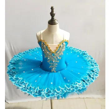 Deti profesionálne balet tutu šaty dievča tanečné kostýmy dieťa Výkon balerínky tutu Šaty detský Karneval Jazz dance šaty