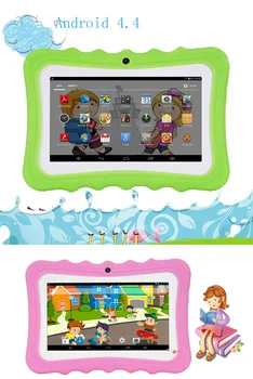 HOT-7 Palcový Deti Tablet Android Dual Kamera Wifi Vzdelávania Hra Darček pre Chlapcov, Dievčatá,Eú Plug