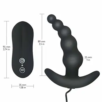 10 Frekvencie Vibračného Prostaty Masér Análny Plug Vibrátor Korálky Zadok Sexuálne Hračky, Nepremokavé Silný Káblové Pre Mužov, Páry