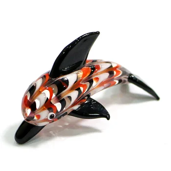 Nové Miniatúrne Ručné Murano Skla Dolphin Figúrky Ružová Roztomilý Živé Morských Živočíchov Remesiel Ozdoby Jednoduchý Štýl Dieťa Izba Dekor