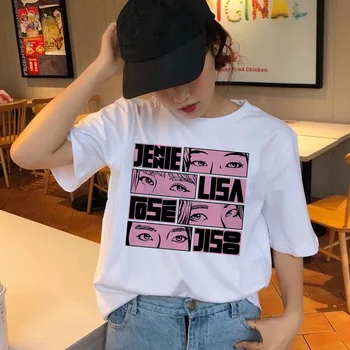Kórejský t shirt ženy, ženský top tee košele hip hop letné t-shirt 90. rokov kawaii femme grafické streetwear harajuku tričko