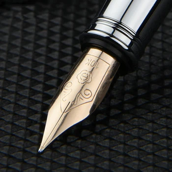 Vysoká Kvalita 10K plniace pero na písanie Podnikateľského podpis pero dolma kalem Caneta Stationery Office školy s darčeka 1051
