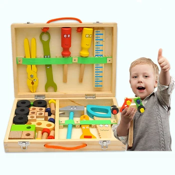 Deti Diy Detí Nástroje Vzdelávacie Hračky Opravy Nástroje, Hračky, Drevené Vzdelávania Inžinierstva Puzzle Chlapci Hrajú Chlapec Hračky Pre Chlapca