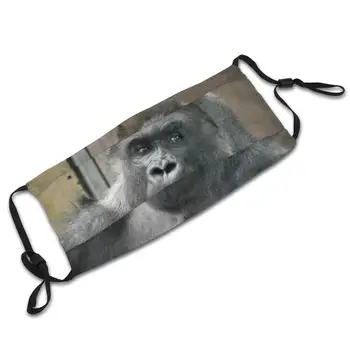 Gorila Oliver Na Columbus Zoo Proti Prachu Masku Na Tvár Umývateľný Filter ReusableGorilla Silverback Primátov Ape