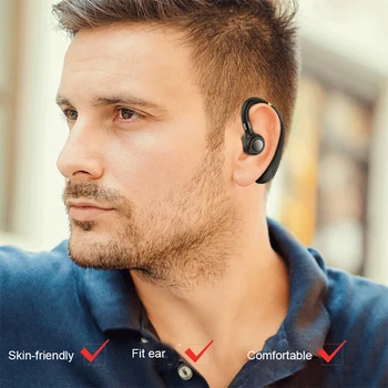 Nový Bluetooth Headset V5.0 Slúchadlo 45H Hovorový Čas Business Bezdrôtové Handsfree Slúchadlá Mikrofón Pre Telefóny, Pre Xiao Huawei Samsung