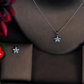 HIBRIDE Nový Dizajn Star Tvar Šperky Sady Pre Ženy Reťazí Cubic Zirconia Svadobné Šperky Sady Luxusných Bijoux N-600