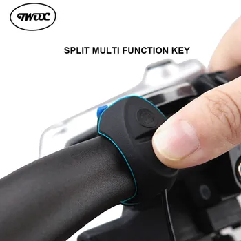 TWOOC Elektrische Fahrrad Glocke USB Ladung Bicykli Radfahren 120db Lenker Krúžok 3 Modus Zvuky Sicherheit Wasserdichte