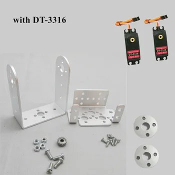 DOIT 2 DOF Tilt Robotické Rameno 2ks Servo+1pcs Multifunkčný Držiak+1pcs dlho U rám+2ks Riadiace Disk+Skrutky+Pohár Ložisko