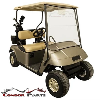 Condor Diely - Prenosné Roll-Up Golf Cart Mäkké Sklo S Deluxe Jasný Film PVC Pre Všetky Značky Golfové Vozíky.