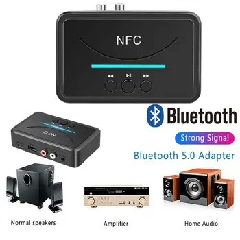 1PC Najnovšie Bezdrôtové technológie NFC, Bluetooth 5.0 Prijímač APTX HD DAC Bezdrôtový Digitálny Audio Adaptér Nízku Latenciu SPDIF Koaxiálny RCA Výstup