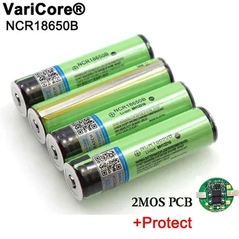 2020 Chránené Pôvodné 18650 NCR18650B 3400mAh Nabíjateľná Li-lon batéria s PCB 3,7 V Pre Baterku batérie