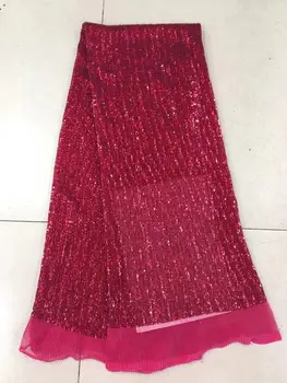 Sequin čipky tkaniny tkaniny tlače skladaný šifón ženy nigérijský čipky Afriky čipky textílie Nigérijský štýl, móda čipky 3yard
