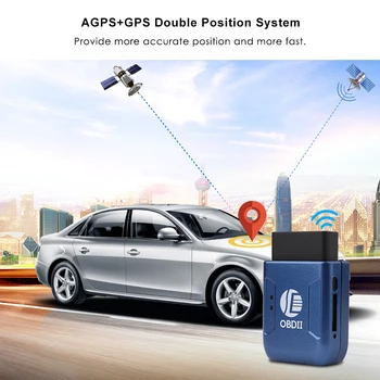 Auto Tracker TK206 2G/GSM Mini GPS Tracker OBDII reálnom čase Sledovanie Anti-theft Vibrácií Budíka Localizador GPS