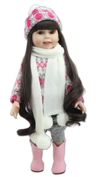 Nový dizajn najpopulárnejšie zimné bábika 18inches módne hrať bábika vzdelávania hračky pre dievčatá Darček k narodeninám alebo Vianočné darčeky
