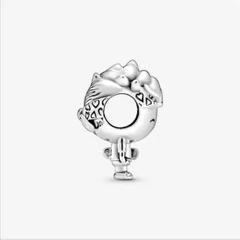 NOVÉ 2020 Skutočné 925 Sterling Silver Korálky Chlapec Teenager Charms fit Pôvodnej 3 mm Náramky Ženy DIY Šperky