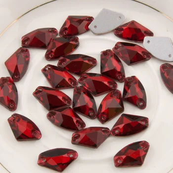 YANRUO Červená Siam 3256 Galaktickej Šitie Kamienkami Crystal Kamienkami Šiť na Crystal Flatback Drahokamu Korálky na Šaty