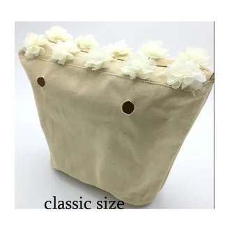1 ks plátno kvetinový klasická veľkosť vnútorné vrecko pre obag klasická taška accessary