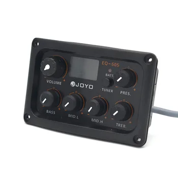 JOYO EQ-505 Digitálne 5 pásmový EQ Elektrické Akustické Gitary, Vyzdvihnutie Vybrať ups Predzosilňovač & Tuner s LCD Displejom Gitarové Príslušenstvo