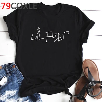 Lil Peep Cry Baby Legrační Karikatúra Tričko Mužov Estetické Hip Hop Štýl T-shirt Grafické Módy Anime T Shirt Streetwear Top Tee Muž
