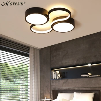 Stropné Svietidlo Biely alebo čierny rám pre domáce osvetlenie obývacej izby 34w 48w lampara techo Moderné svietidlo plafonnier