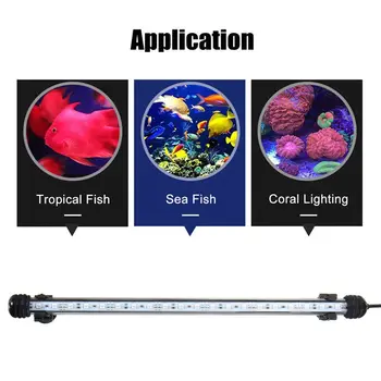 82CM LED Akvarijné Ryby Nádrž Svetlo Bar Lampa IP68 Ponorné RGB Diaľkové 5050 SMD 110-240V EU/US/UK/AU Plug