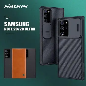 Nillkin pre Samsung Galaxy Note 20 Ultra Camshield Kryt, Posúvajte Fotoaparát Ochrany Textúrou Štíhly Telefón puzdro pre Samsung Poznámku 20 5G