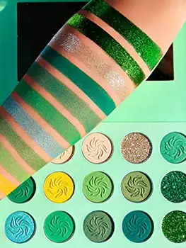 2019 Nový Očný make-up Avokádo Zelené Očné tiene Paletu 15-Farba Matným Leskom Lesk make-up, Kozmetické dlhotrvajúci Očný Tieň