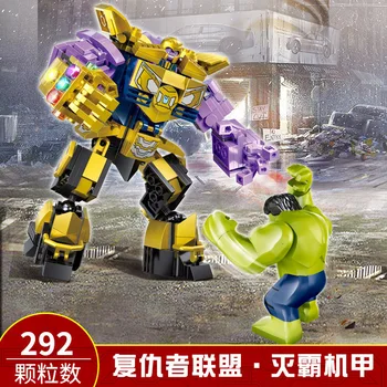 Stavebné Bloky Vengers 4 Koncovka Avengerss Ultimate Stroj Buster Thanos Hulk Blok Nastaví Kompatibilné Tehly Chlapec Hračky