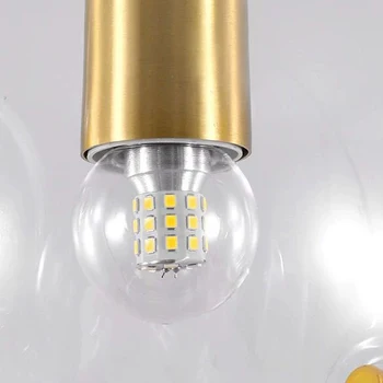 Art Deco LED E27 Sklo Bublina Zlato, Striebro Dizajnér Pozastavenie Svietidlo Lampen Prívesok Svetlá.Prívesok svetlo Pre Jedáleň