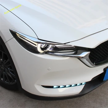 Lapetus Predné svetlomety Lampa Viečka Obočie Pásy Kryt Výbava vhodné Pre Mazda CX-5 CX5 2017 2018 2019 2020 Auto Príslušenstvo
