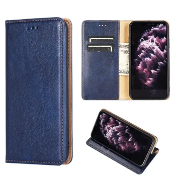 Peňaženka Kože Flip puzdro pre Huawei Y5 Y7 Prime Y6 Y6S 2019 Česť 8S 8A 20S Nova 4E Pokrytie zabudovaného Magnetu Adsorpcie Card