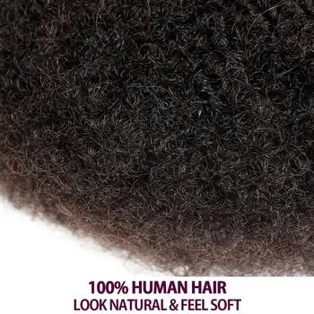 Elegantný Háčkovanie Pre Pletenie Ľudských Pletenie Vlasy Väčšinu 1 3 4 Zväzky Remy Peruánskej Kinky Afro Väčšinu 50 G/KS #2#4#27#30#99J