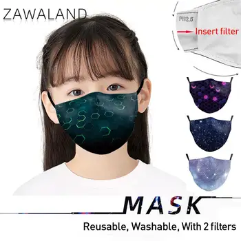 Zawaland Deti Úst Maska 3D Vytlačené Maska Módne Žeriav Tvár, Ústa, utlmiť Masku, Ochranné PM2.5 Maska s 2Filters