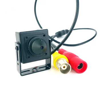 Analógový Fotoaparát 1000TVL CVBS fotoaparát malé peephole objektív 25x25mm veľkosť kovové mini box kamera