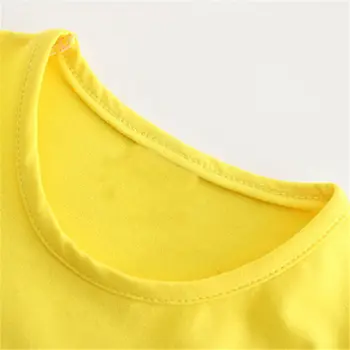Dievčenské Oblečenie, detské Odevy 2020 Nový Obľúbený Kvet Vrcholy-Krátke rukávy T-shirt Dievčenské Oblečenie 2 Do 7 Rokov Staré Oblečenie