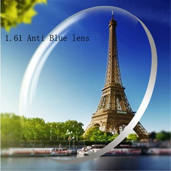 1.61 Anti-modré Vlastný Krátkozrakosť okuliare Predpis nearsighted objektív ženy muži zľava okuliare, šošovky, Optické šošovky, okuliare