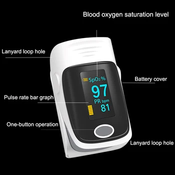 Profesionálne Pulzný Oximeter Prst Srdcového Tepu Domácnosti Oxymeters Digitálne Kyslíka V Krvi, Sýtosť Meter Pulsioximetro