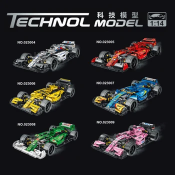 Expert Tvorca Technic Série Mesta Super Rýchlosť Majstrov racing Formula Auto RSR Stavebné kamene, Tehly Moc Model Modulárne Zostavy