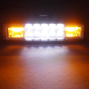 1pc 48W Blesk Flash Pracovné Svetlo LED Svetlo, Bar Biela Žltá ATV Offroad SUV Motocykel Nákladných Prívesov Auto Príslušenstvo