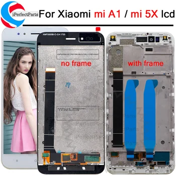 Pre Xiao Mi A1 MiA1 LCD displej+Dotykový displej digitalizátorom. s rámom 1920*1080 5.5