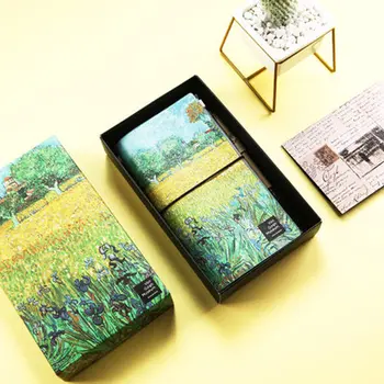 Van Gogh Traveler Notebook Plánovači Kreatívne HOBBY Vintage Cestovné Vestník Zápisníky TN Sprial Nahrávanie Denné Poznámky, Notebooky Dary