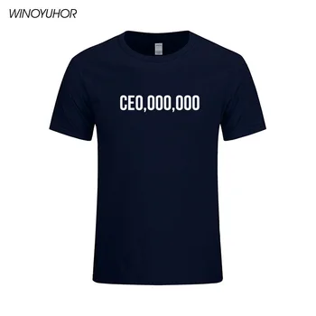 CE0,000,000 T-Shirt Podnikateľ Šéf Život generálny RIADITEĽ Tlač Topy Bavlna Nové Letné Štýl Krátke Rukáv Tričko Vysokej Kvality