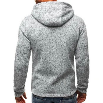 Oeak Zips Hoodies Sweatershirt pre Mužov Jeseň cool punk jednoduché Cardigan Sweatershirt Príčinné Streetwear Hip Plus Veľkosť