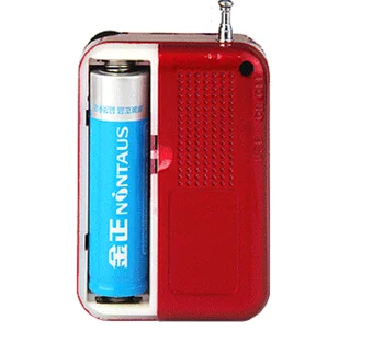 Vreckové Rádio FM Rádio Mini Prenosné Dobíjacie Rádio Prijímač, Reproduktor, Podpora TF Kariet USB MP3 Prehrávač Hudby